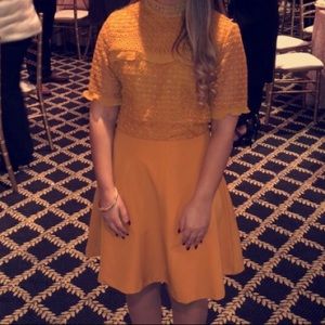 Beautiful mustard color dress